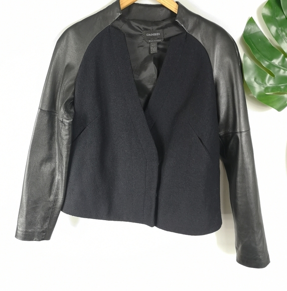 Danier leather wool and leather coat - Picture 2 of 16